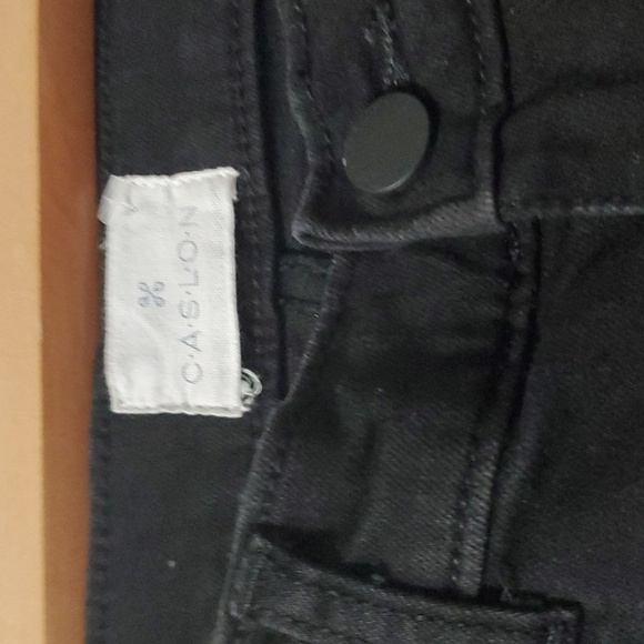 Caslon black skinny jeans pants rayon blend size 28 equals US size 6 - Picture 5 of 12